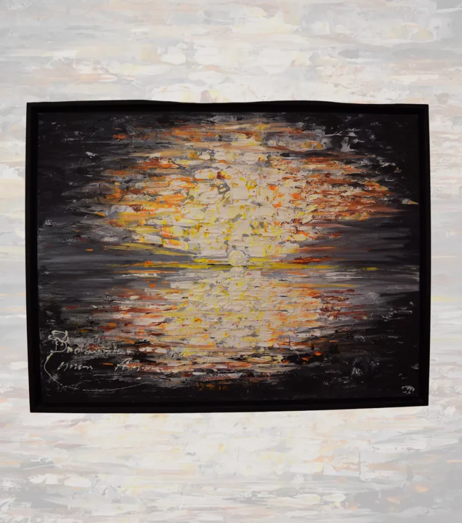 Ahh cette Bretage. Cette magnifique peinture à l'acrylique est une réalisation abstraite de la Bretagne. Galerie 56